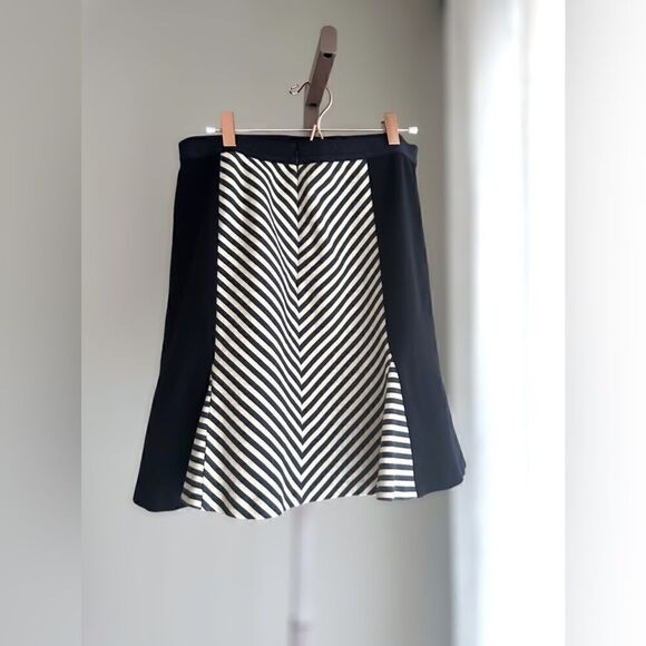 Ann Taylor Navel Striped skirt size 8 - Picture 3 of 15